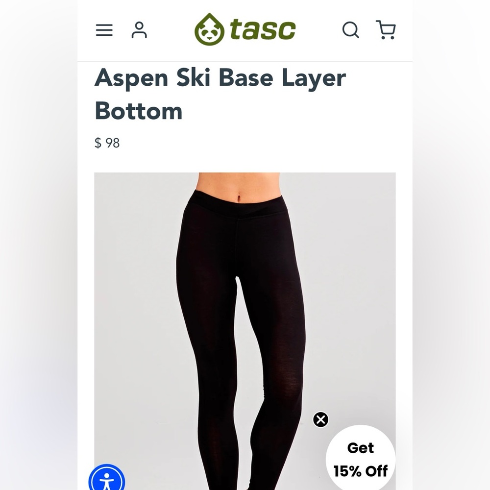 NWT Tasc Performance Wool leggings, women’s size large!